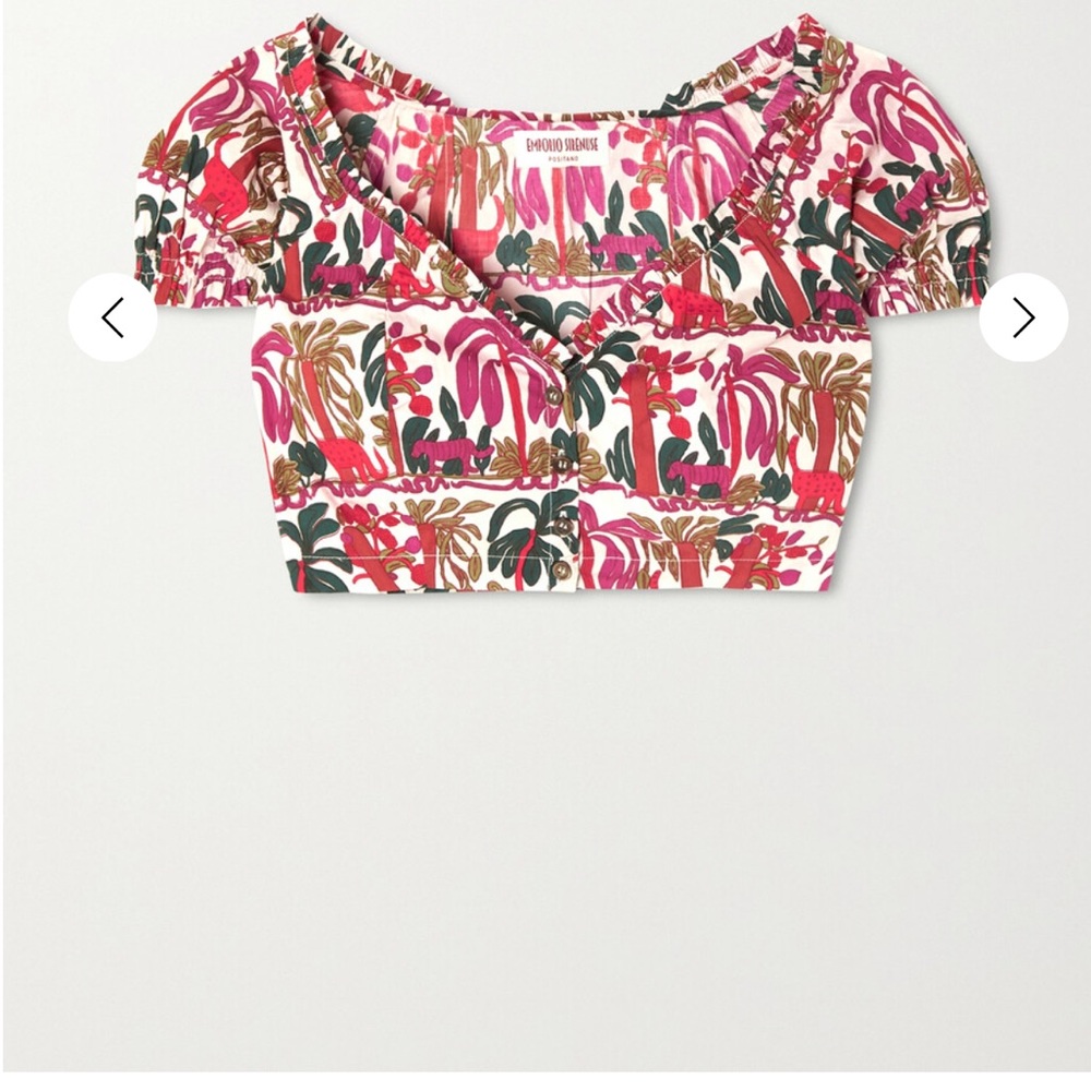 EMPORIO SIRENUSE
NWT Where Is My Head At printed cotton-top Sz IT44